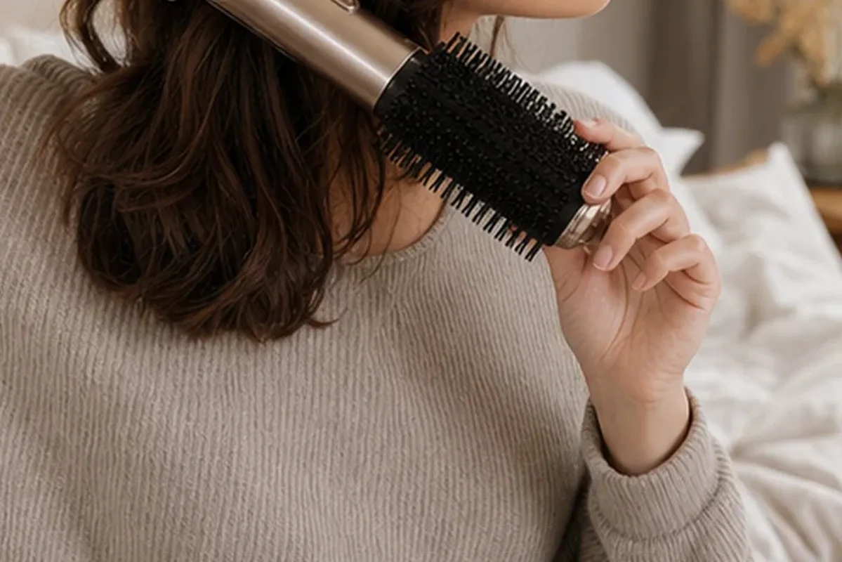 Authentische Beauty-Routine passend zum Thema Anti-Frizz-Pflege für trockenes Haar