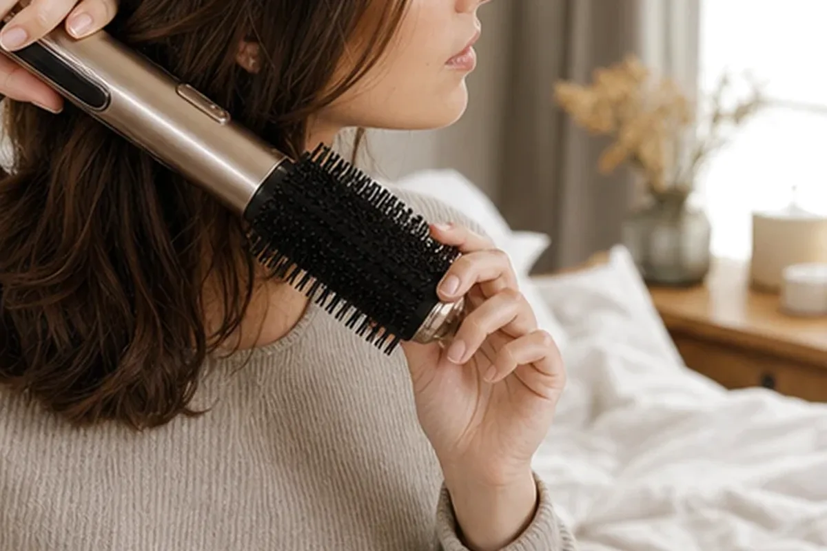 Redaktioneller Beauty-Moment zur Ausgangslage bei Leave-in-Pflege für lockiges Haar