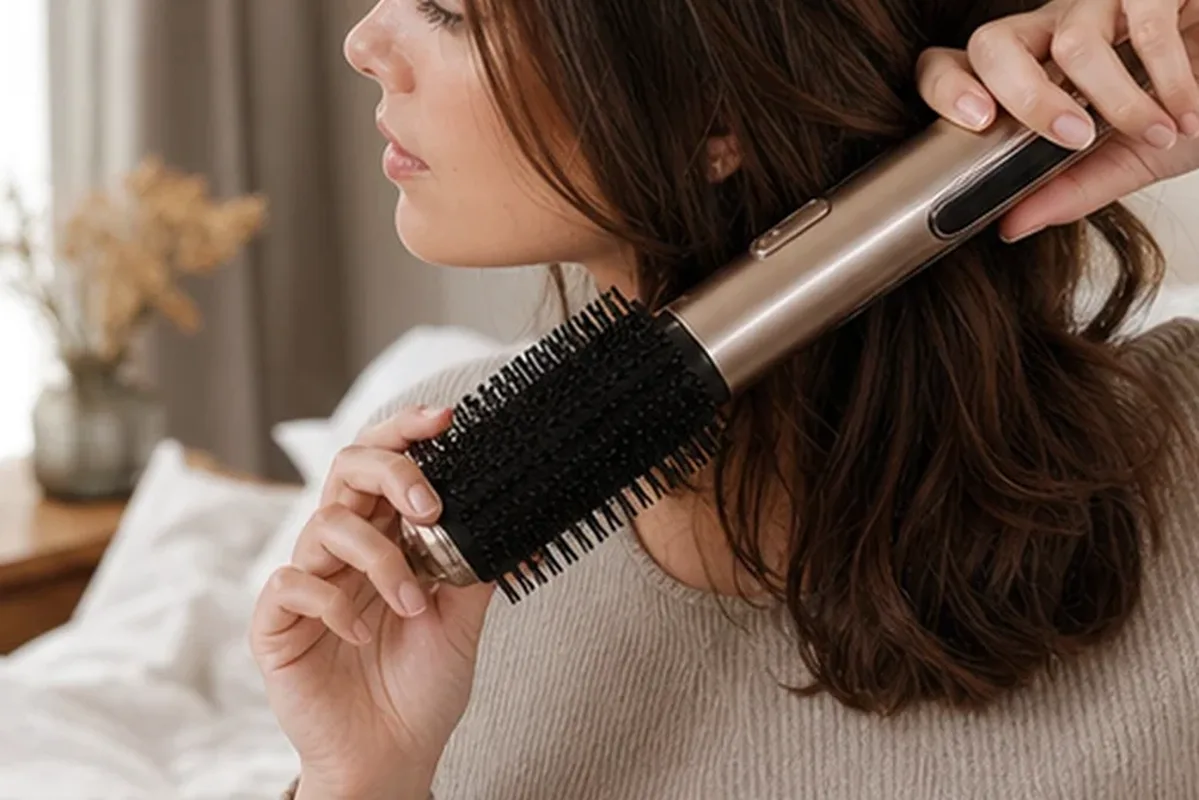 Authentische Beauty-Routine passend zum Thema Lockenstab für lockiges Haar