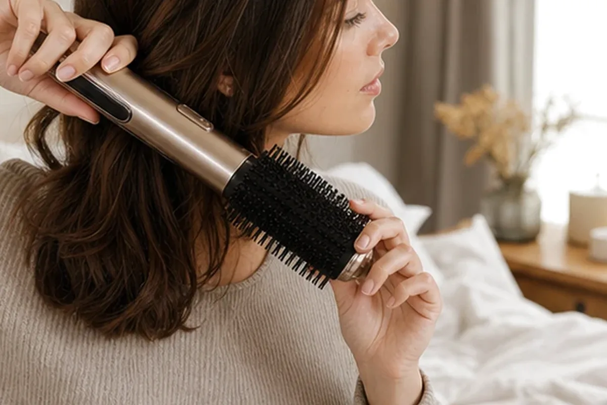 Redaktioneller Beauty-Moment zur Ausgangslage bei Warmluftbürste für Anfänger