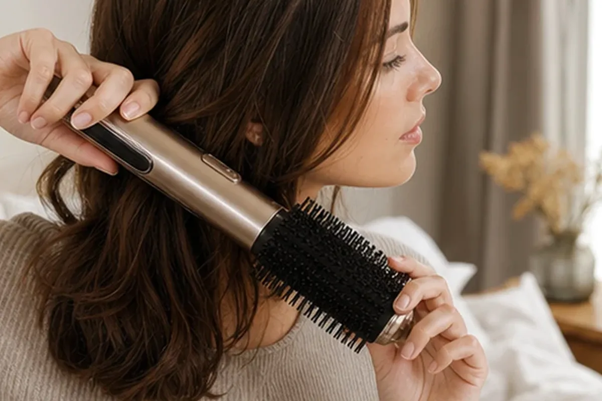 Emotionaler und authentischer Anwendungsmoment rund um Lockengel bei Frizz