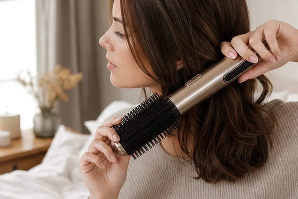 Redaktionelle Detailaufnahme zur Orientierung bei Haarmaske bei fettigem Ansatz