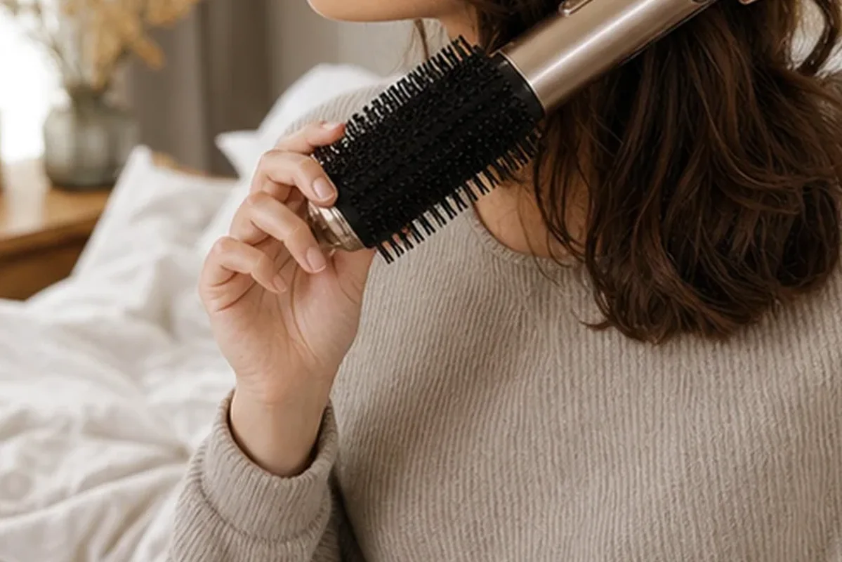 Redaktionelle Detailaufnahme zur Orientierung bei Lockencreme für empfindliche Kopfhaut