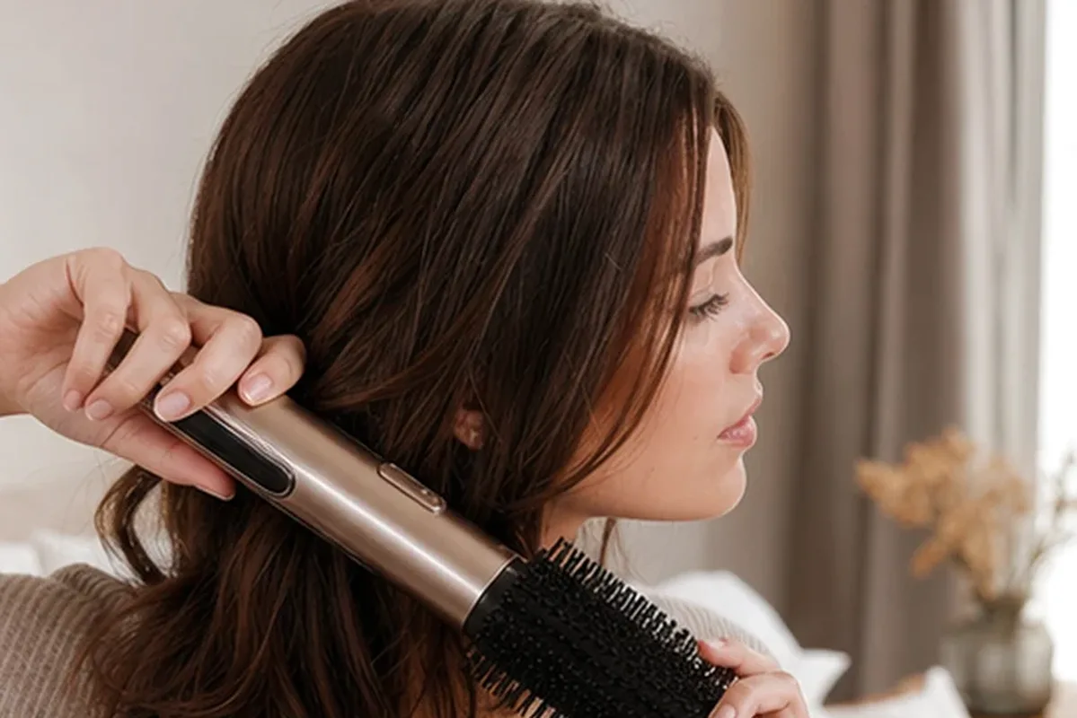 Redaktionelle Detailaufnahme zur Orientierung bei Mildes Shampoo bei Haarbruch