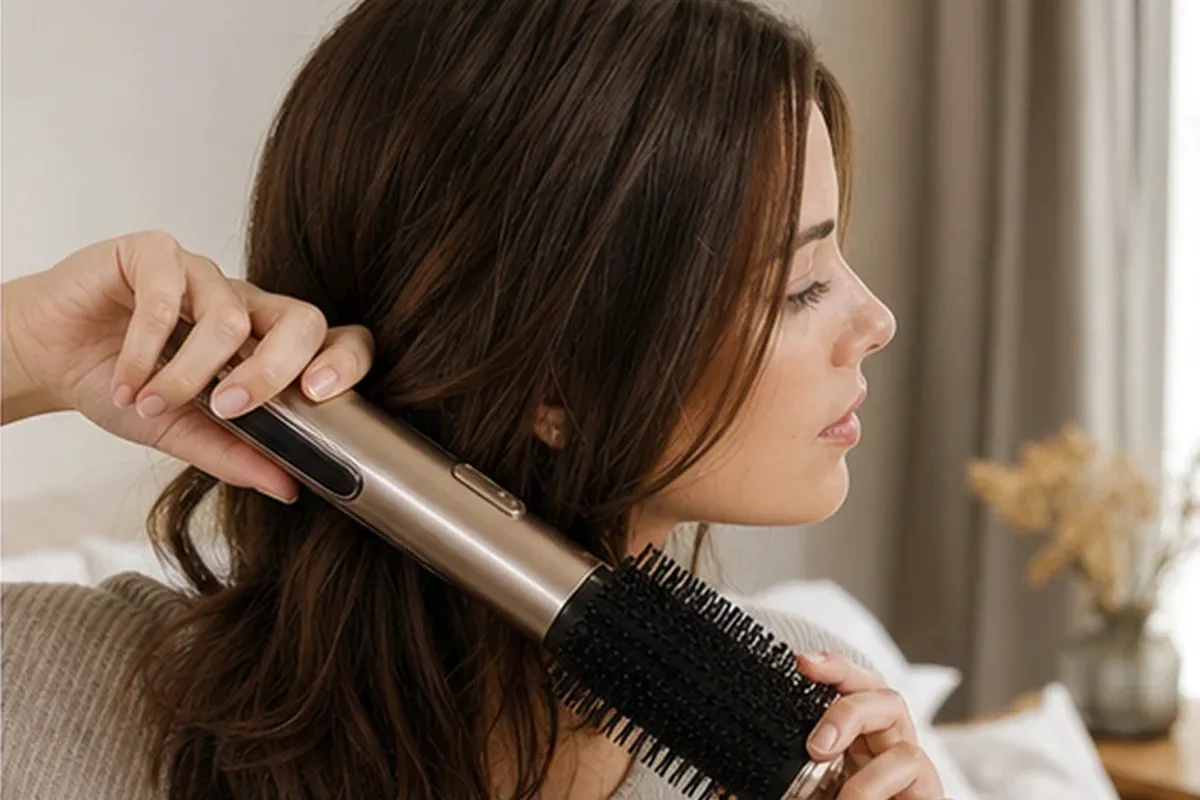 Authentischer Wohlfühlmoment passend zum Beauty-Thema Haaröl bei Haarbruch