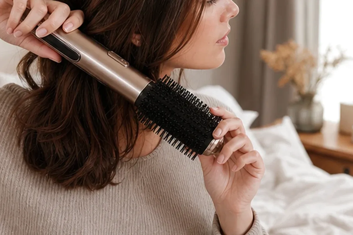 Authentische Beauty-Routine passend zum Thema Silbershampoo für trockenes Haar