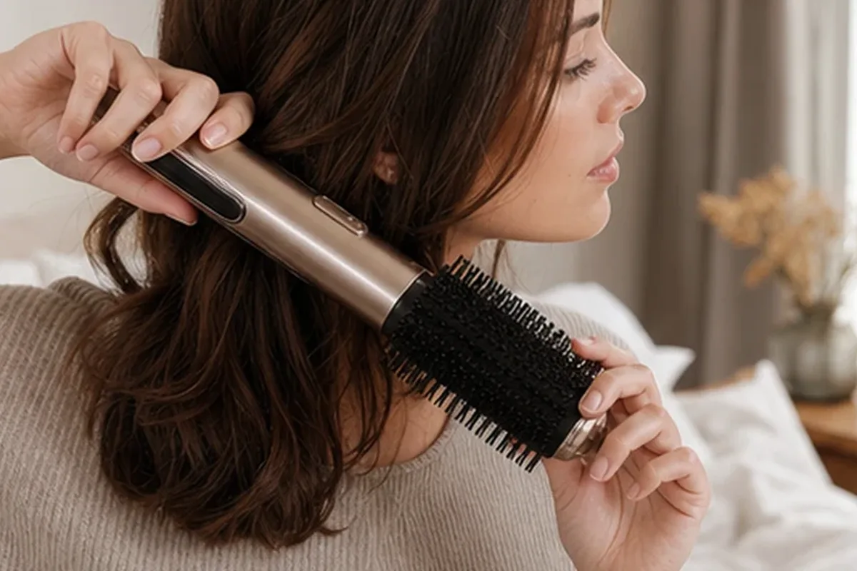 Authentische Beauty-Routine passend zum Thema Glätteisen für Reisen