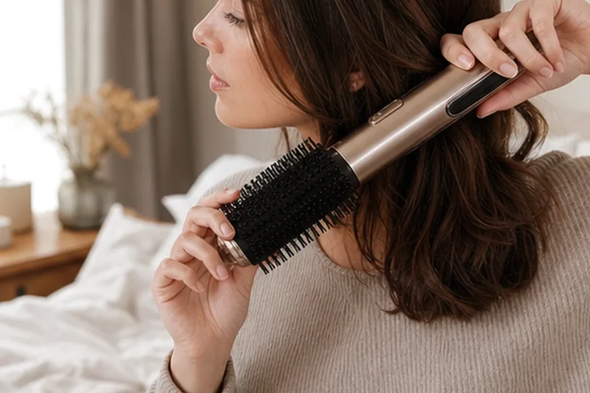 Authentische Beauty-Routine passend zum Thema Leave-in-Pflege für lockiges Haar