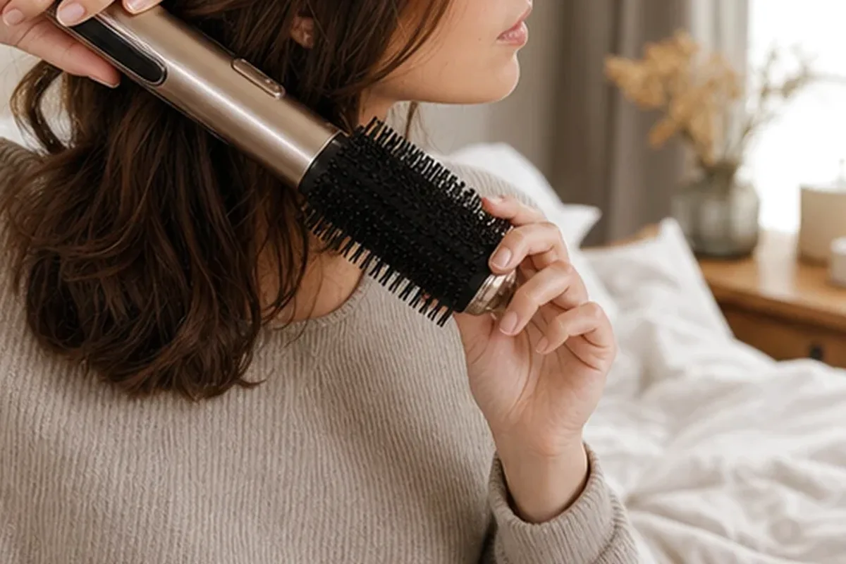 Authentische Beauty-Routine passend zum Thema Lockencreme bei Haarbruch