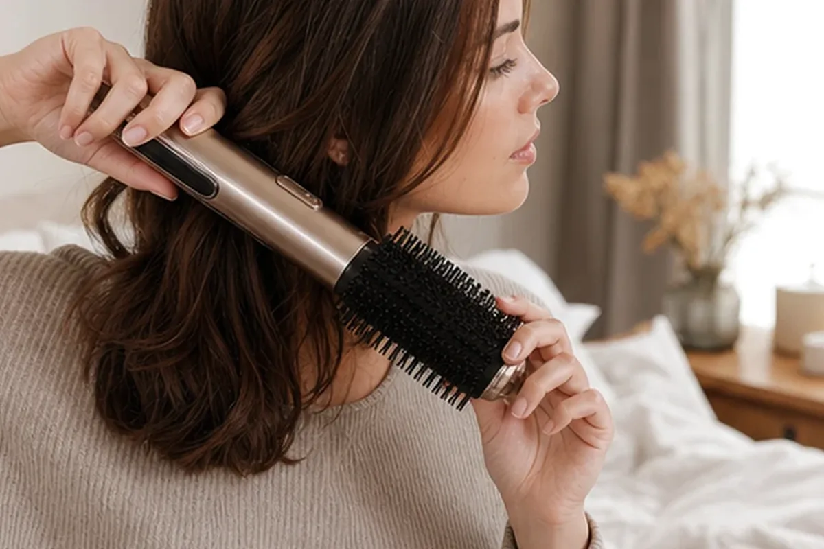 Redaktioneller Beauty-Moment zur Ausgangslage bei Haarmaske bei fettigem Ansatz