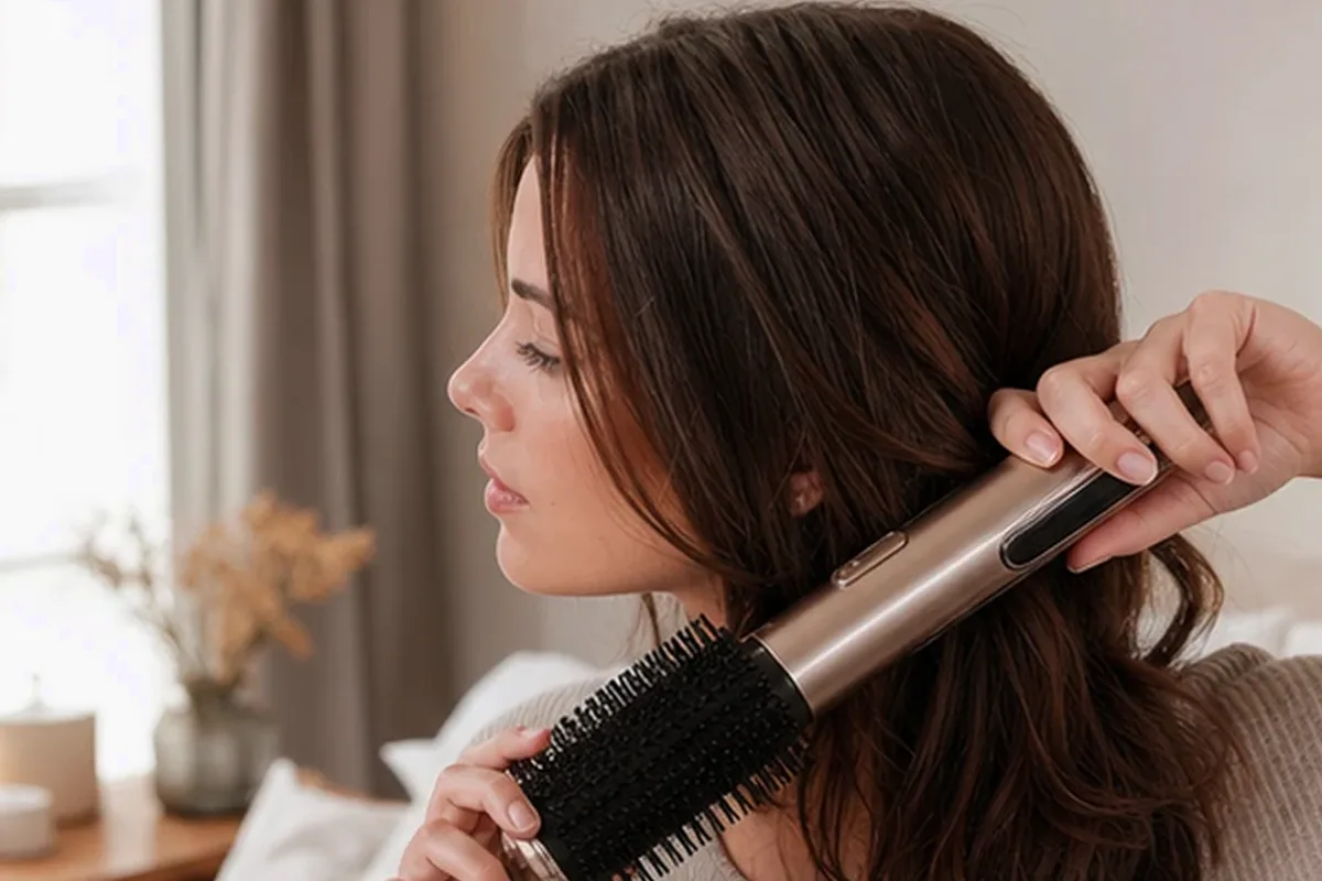 Redaktioneller Beauty-Moment zur Ausgangslage bei Massagegerät bei wenig Zeit