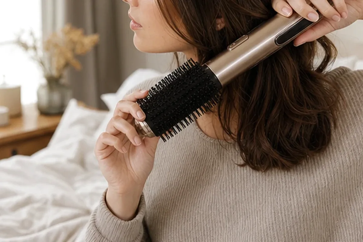 Redaktioneller Beauty-Moment zur Ausgangslage bei Haaröl bei fettigem Ansatz