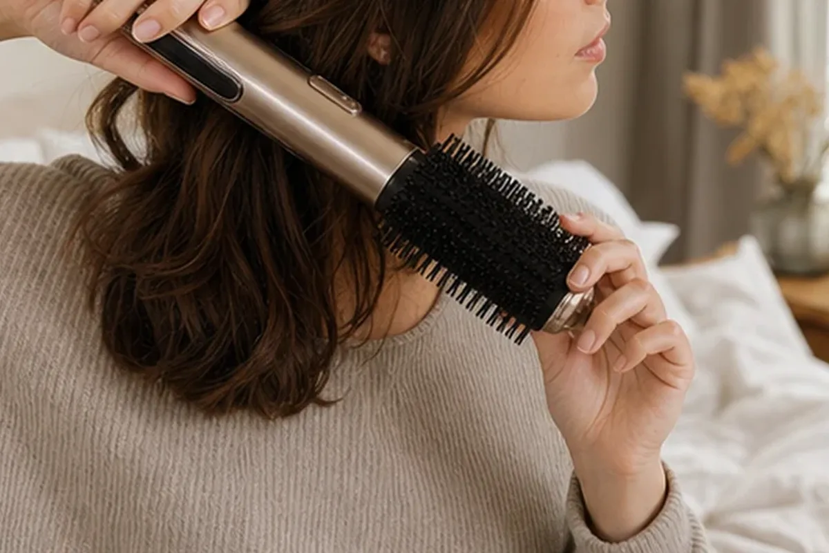 Hochwertige Beauty-Inszenierung zu Auswahlkriterien für Lockencreme für feines Haar