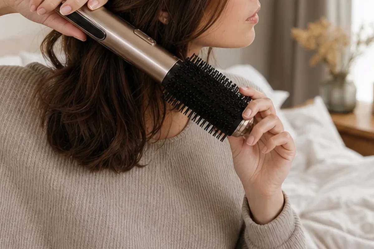 Redaktioneller Beauty-Moment zur Ausgangslage bei Warmluftbürste für Anfänger