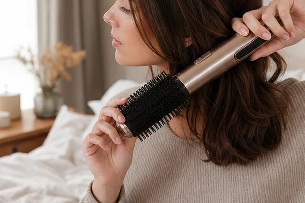 Authentische Beauty-Routine passend zum Thema Mildes Shampoo für feines Haar