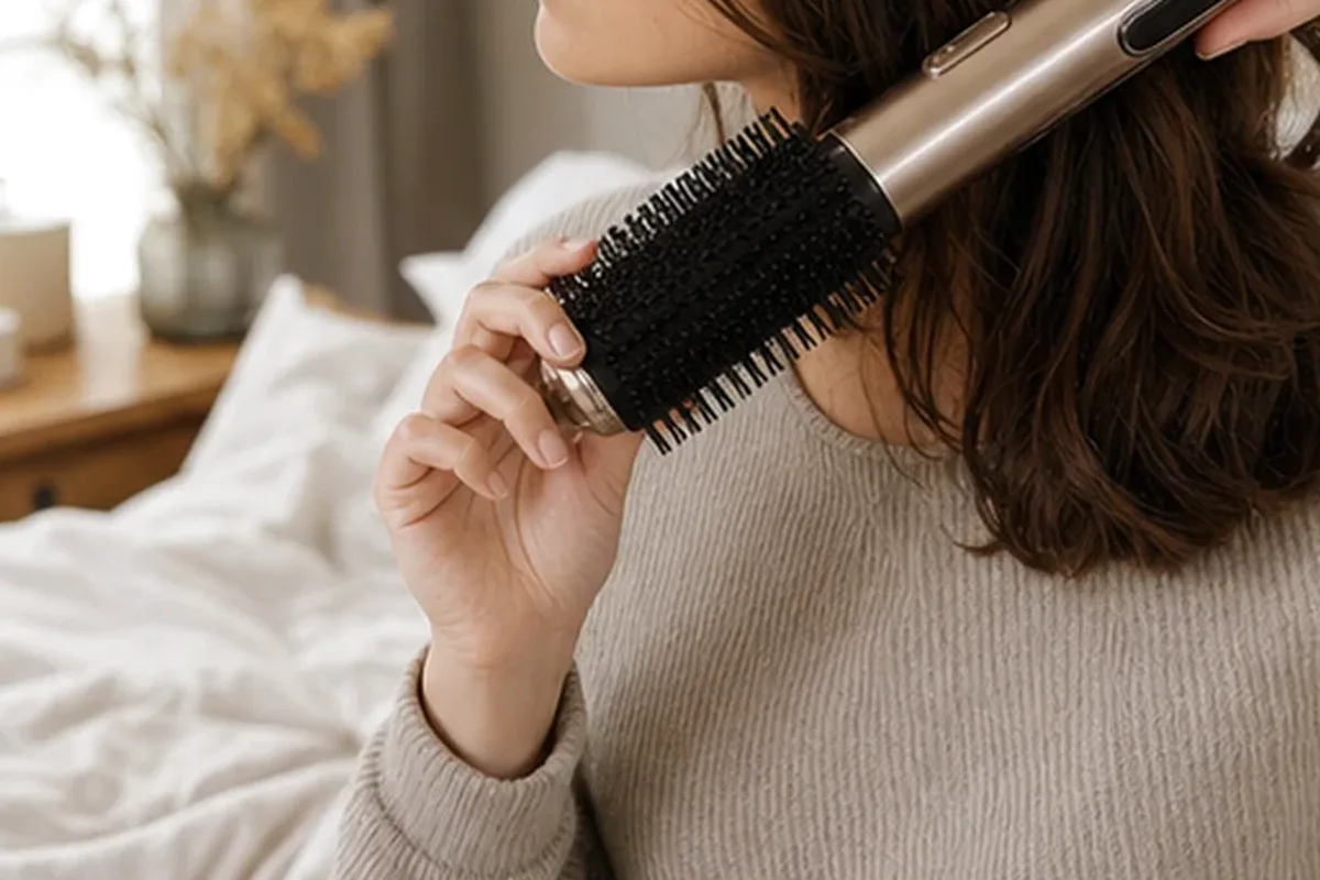 Authentischer Wohlfühlmoment passend zum Beauty-Thema Maniküre-Set für Reisen