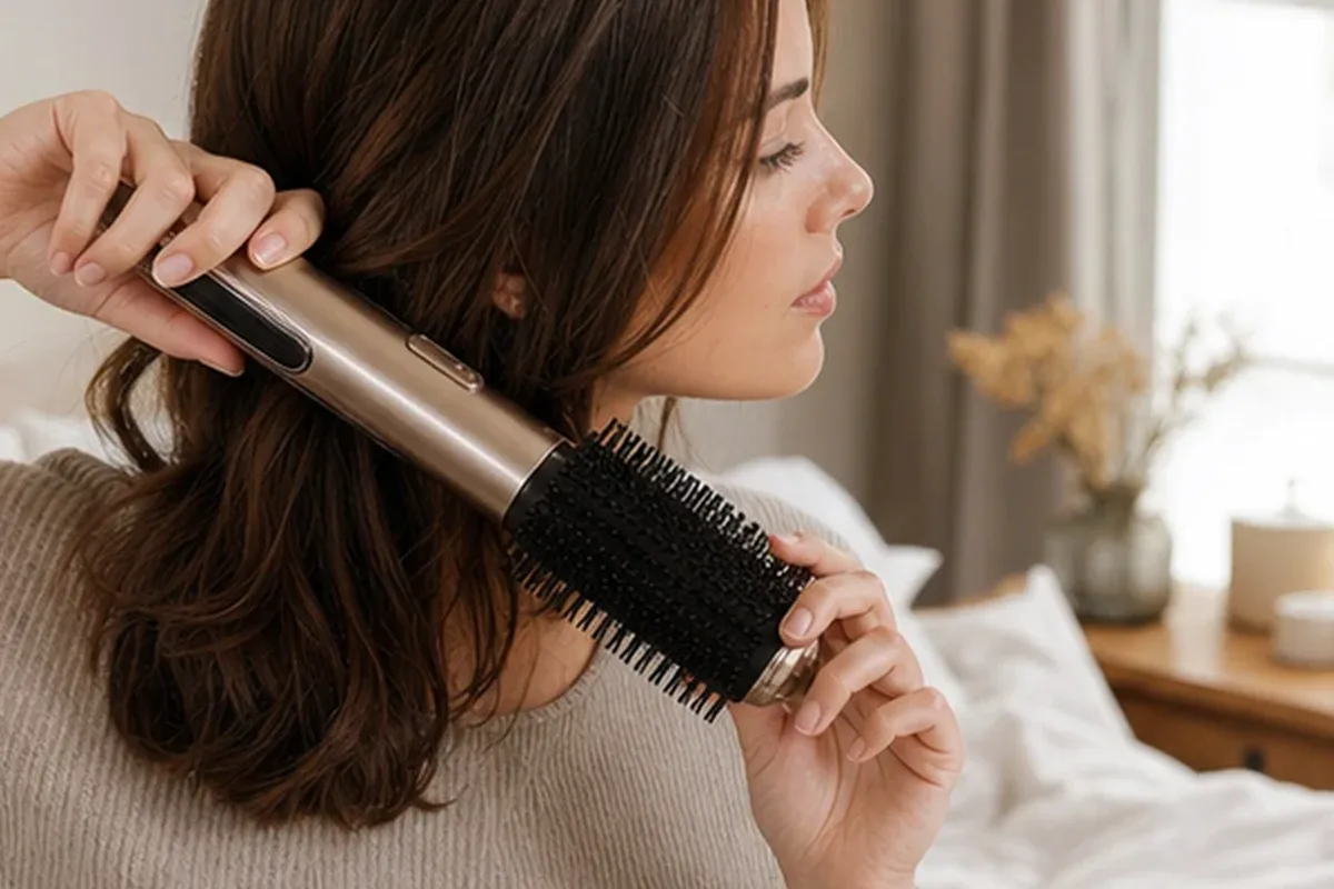 Redaktionelle Detailaufnahme zur Orientierung bei Volumenspray bei Frizz