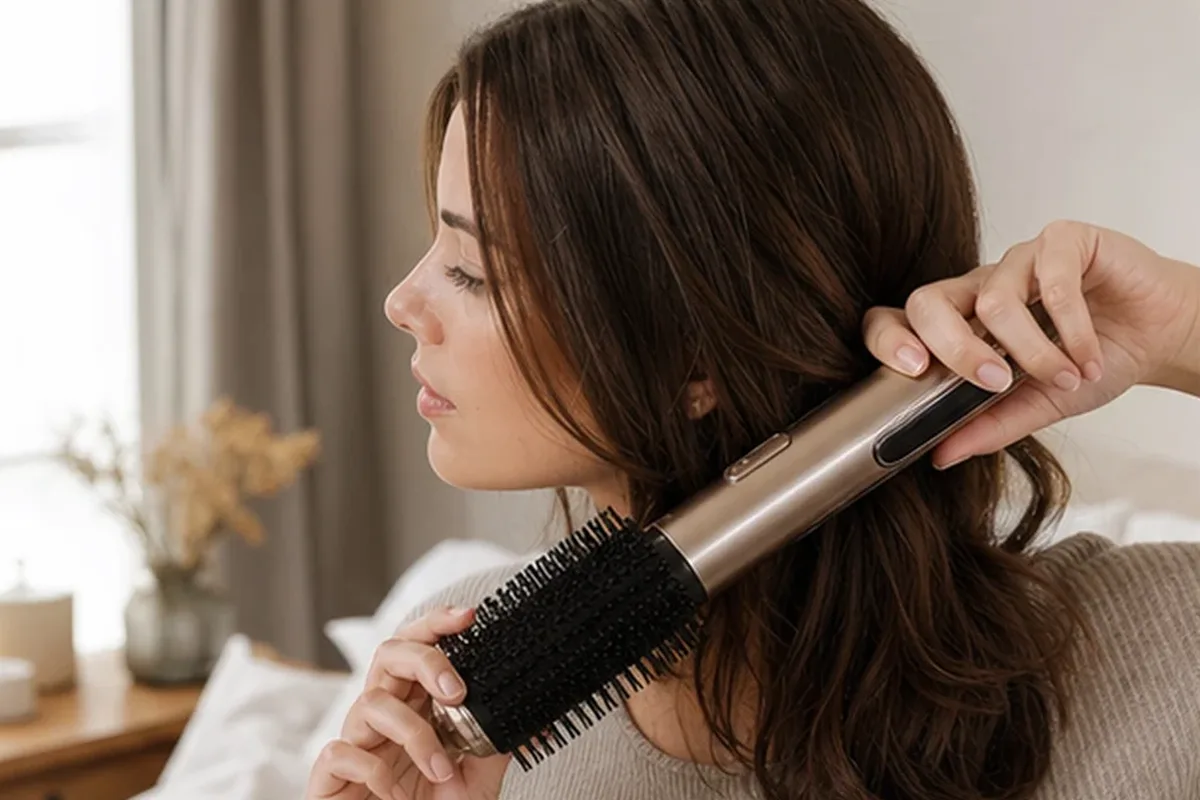 Hochwertige Beauty-Inszenierung zu Auswahlkriterien für Lockencreme für empfindliche Kopfhaut