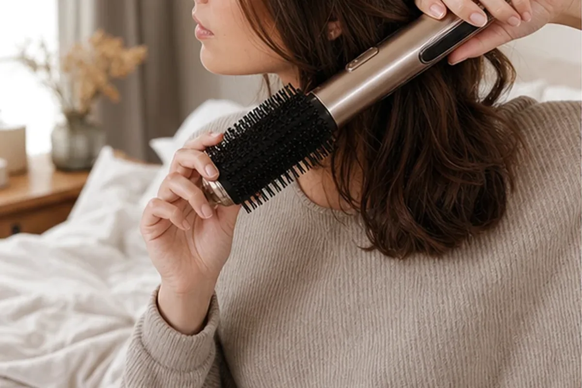 Authentische Beauty-Routine passend zum Thema Haaröle für trockene Spitzen