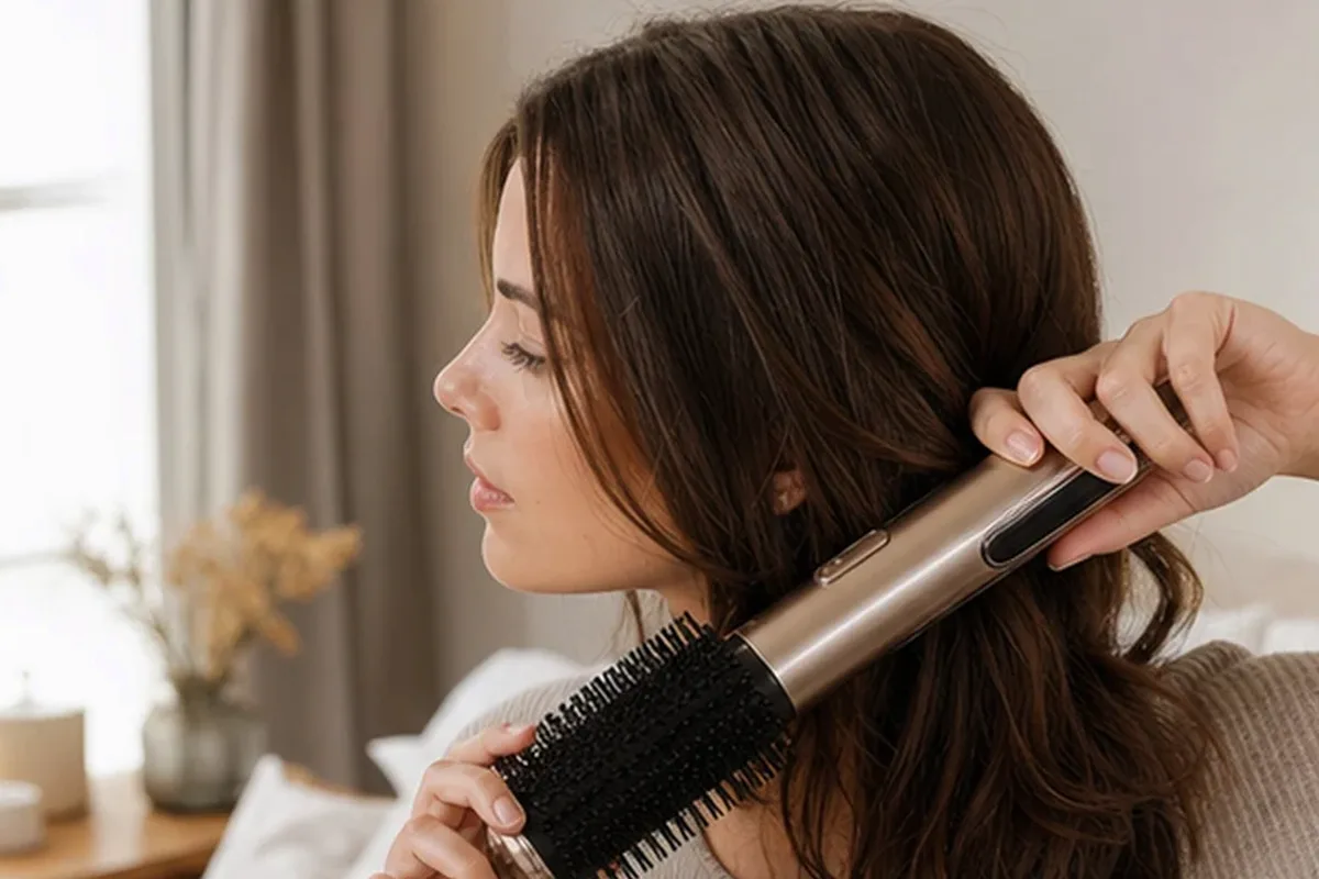 Emotionaler und authentischer Anwendungsmoment rund um Haarmaske für trockenes Haar