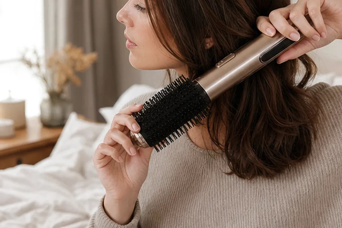Redaktioneller Beauty-Moment zur Ausgangslage bei Hitzeschutz für trockenes Haar
