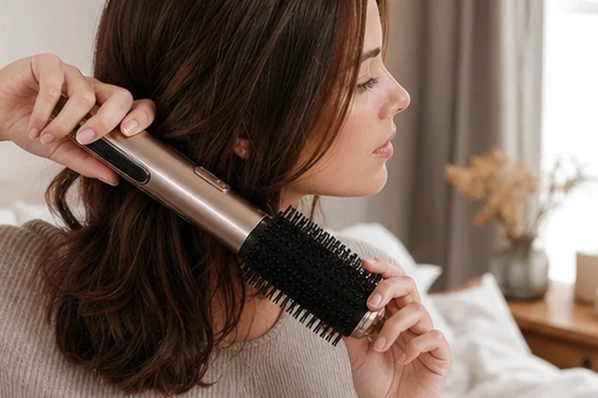 Hochwertige Beauty-Inszenierung zu Auswahlkriterien für Lockengel für lockiges Haar
