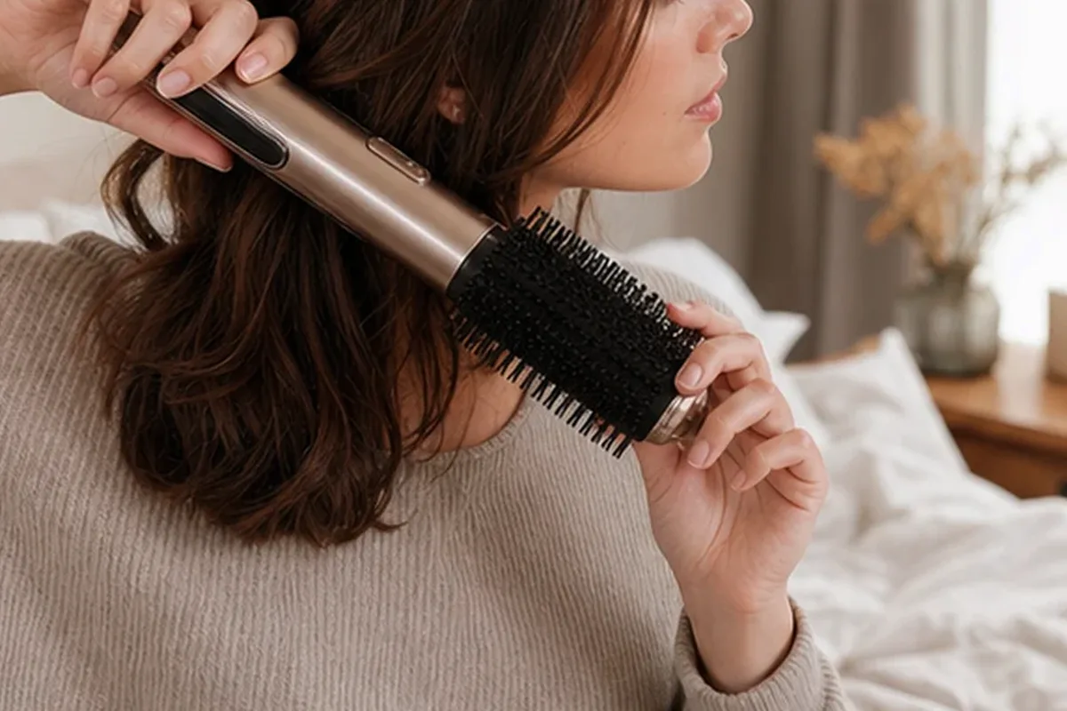 Redaktioneller Beauty-Moment zur Ausgangslage bei Lockenstab bei kleinem Budget