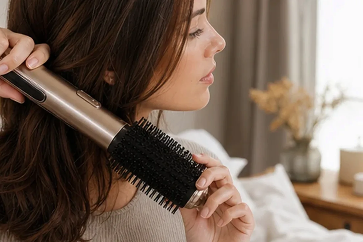 Redaktionelle Detailaufnahme zur Orientierung bei Kopfhautserum für lockiges Haar