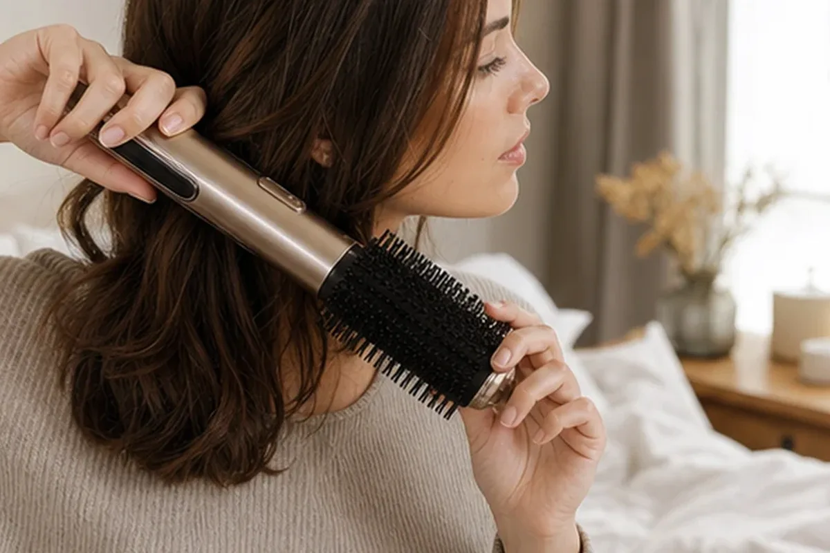 Redaktioneller Beauty-Moment zur Ausgangslage bei Lockenstab für feines Haar
