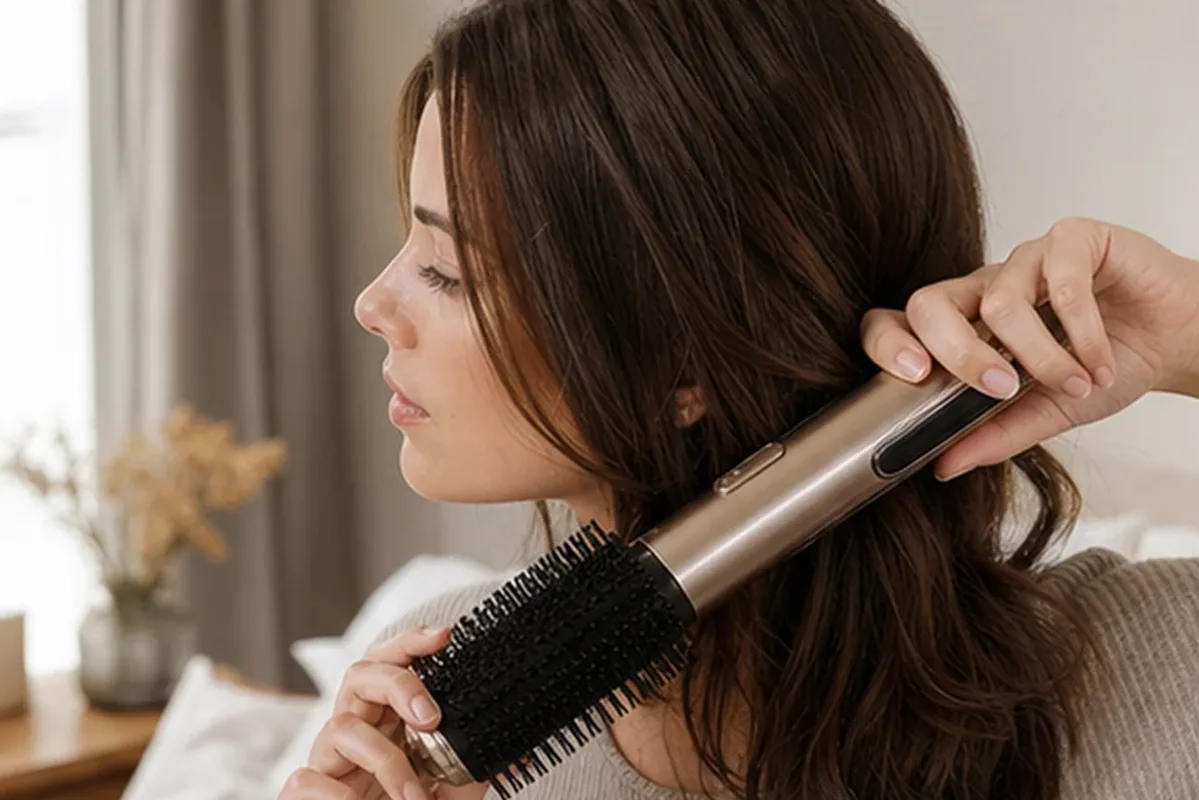 Redaktioneller Beauty-Moment zur Ausgangslage bei Silbershampoo bei Frizz