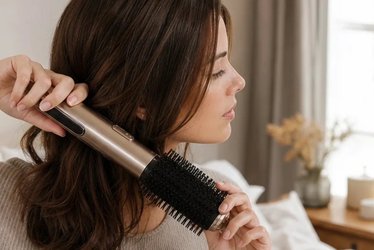 Authentische Beauty-Routine passend zum Thema Trockenshampoo bei fettigem Ansatz
