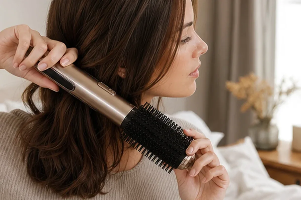 Emotionaler und authentischer Anwendungsmoment rund um Conditioner für trockenes Haar