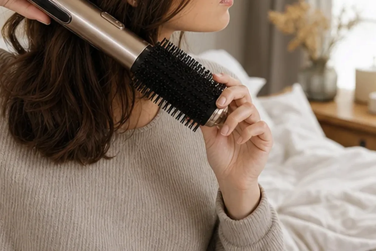 Redaktioneller Beauty-Moment zur Ausgangslage bei Trockenshampoo für strapaziertes Haar