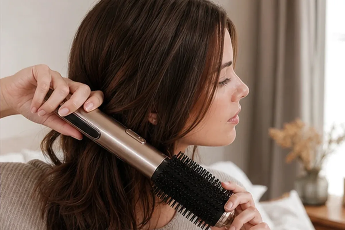 Redaktioneller Beauty-Moment zur Ausgangslage bei Volumenspray für feines Haar