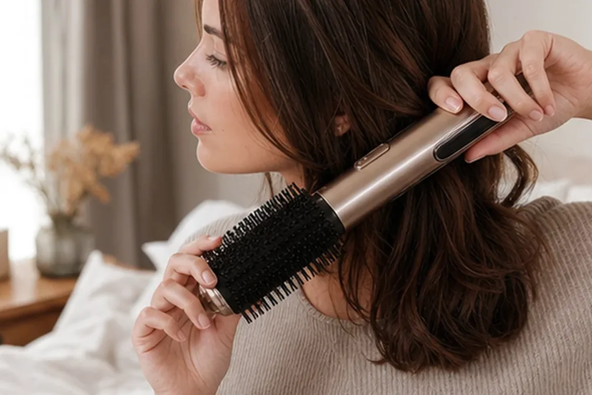 Emotionaler und authentischer Anwendungsmoment rund um Silbershampoo bei Haarbruch