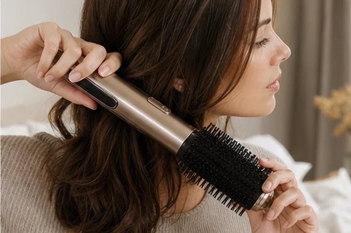Authentischer Wohlfühlmoment passend zum Beauty-Thema Glätteisen für Anfänger