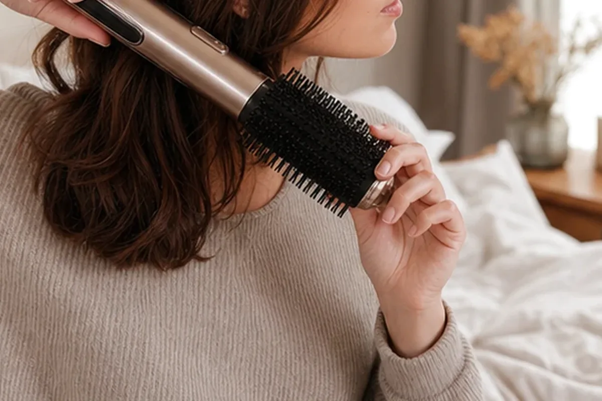 Hochwertige Beauty-Inszenierung zu Auswahlkriterien für Kopfhautserum für trockenes Haar