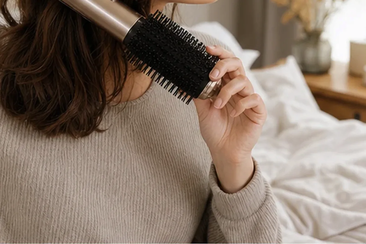Authentischer Wohlfühlmoment passend zum Beauty-Thema Körperanalysewaage mit Premium-Anspruch