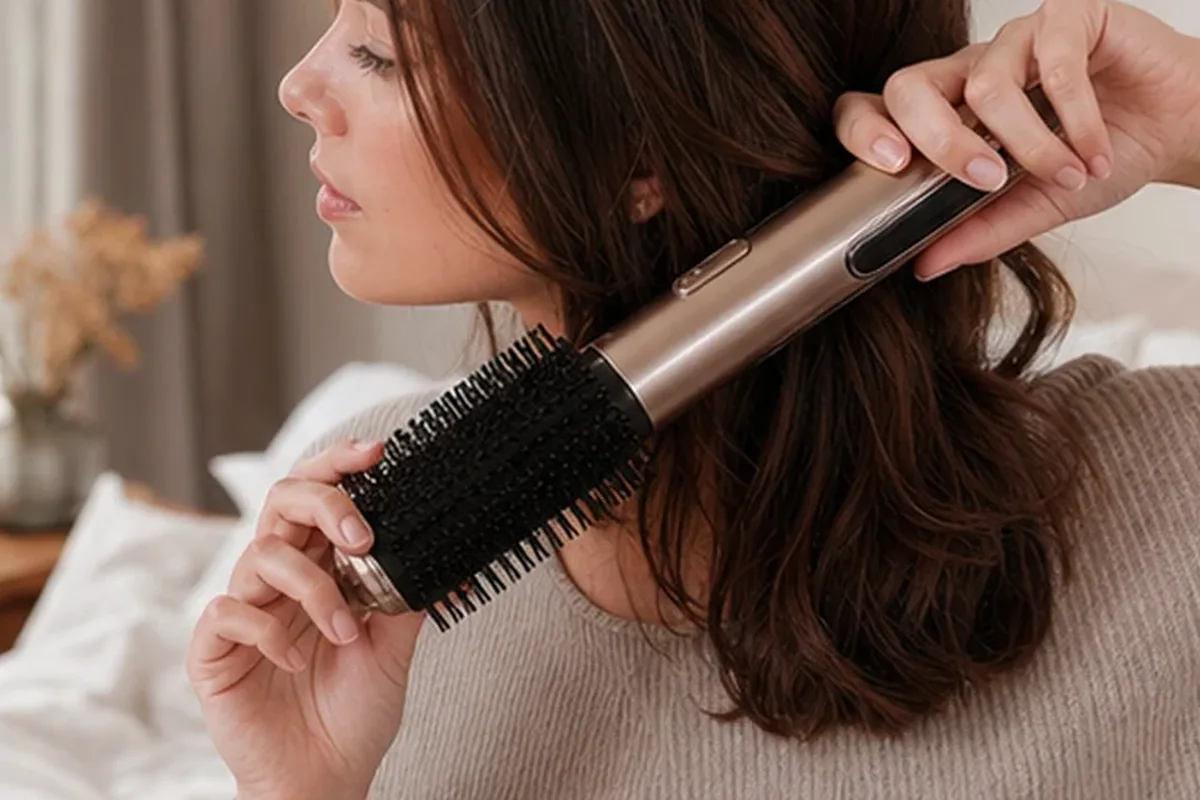 Authentischer Wohlfühlmoment passend zum Beauty-Thema Trockenshampoo bei Frizz