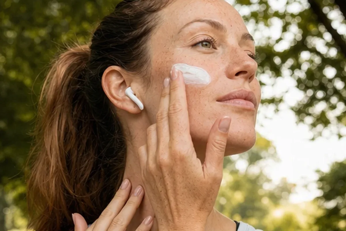 Authentische Beauty-Routine passend zum Thema Sonnenschutz bei Pigmentflecken