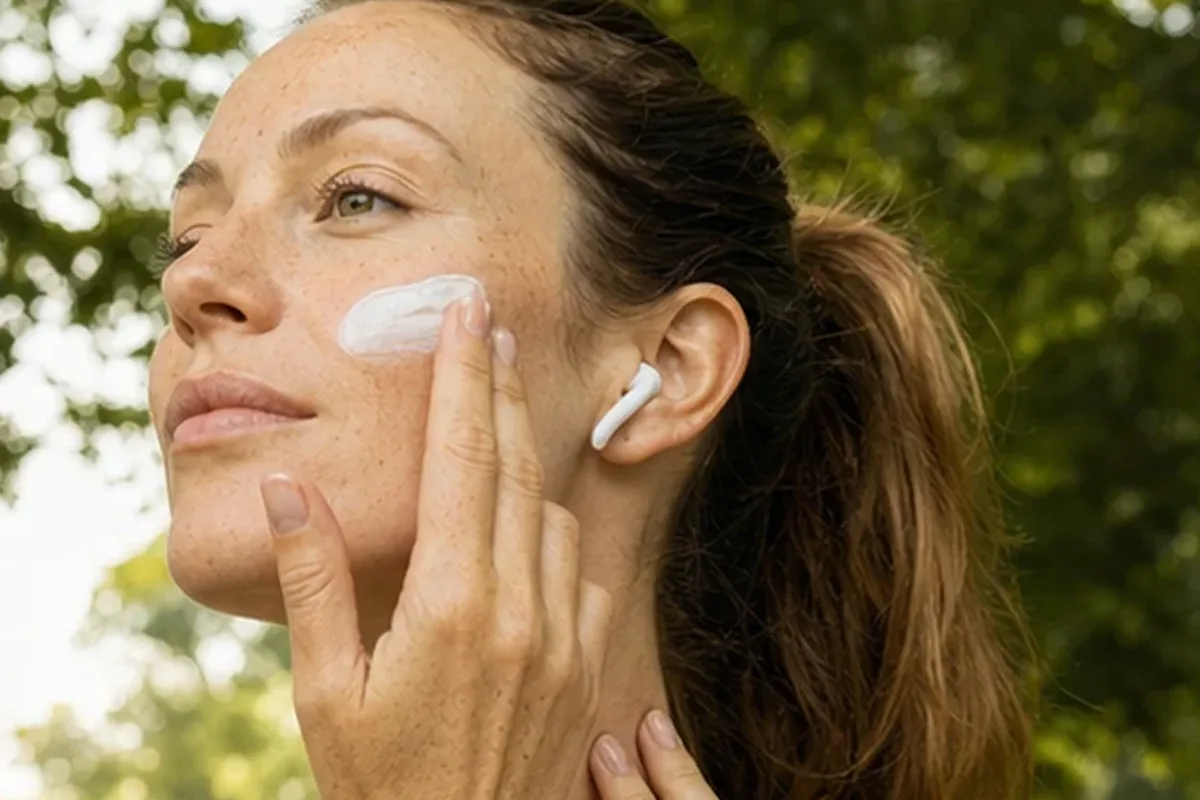 Authentische Beauty-Routine passend zum Thema Vitamin-C-Serum für fettige Haut