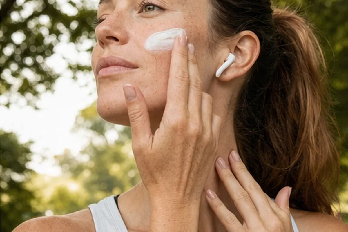 Authentischer Wohlfühlmoment passend zum Beauty-Thema Männer-Deodorant für trockene Haut