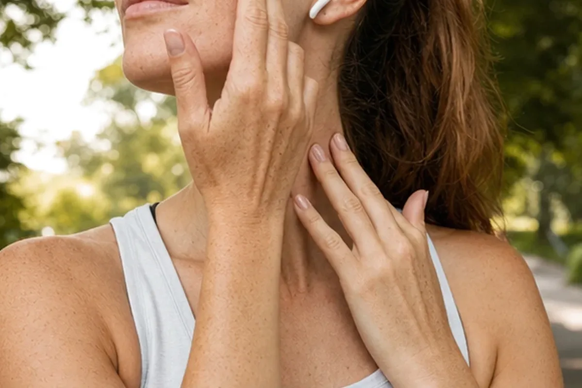 Redaktionelle Detailaufnahme zur Orientierung bei Retinol-Serum für fettige Haut