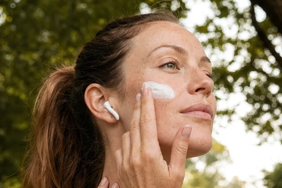 Authentische Beauty-Routine passend zum Thema Gesichtsreinigung bei ersten Fältchen