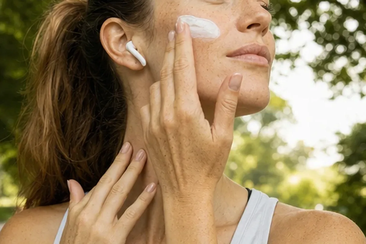 Redaktioneller Beauty-Moment zur Ausgangslage bei Gesichtsmaske bei Pigmentflecken