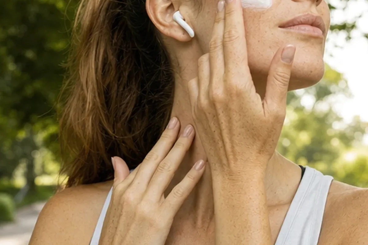 Authentischer Wohlfühlmoment passend zum Beauty-Thema Kopfhautpflege bei wenig Zeit