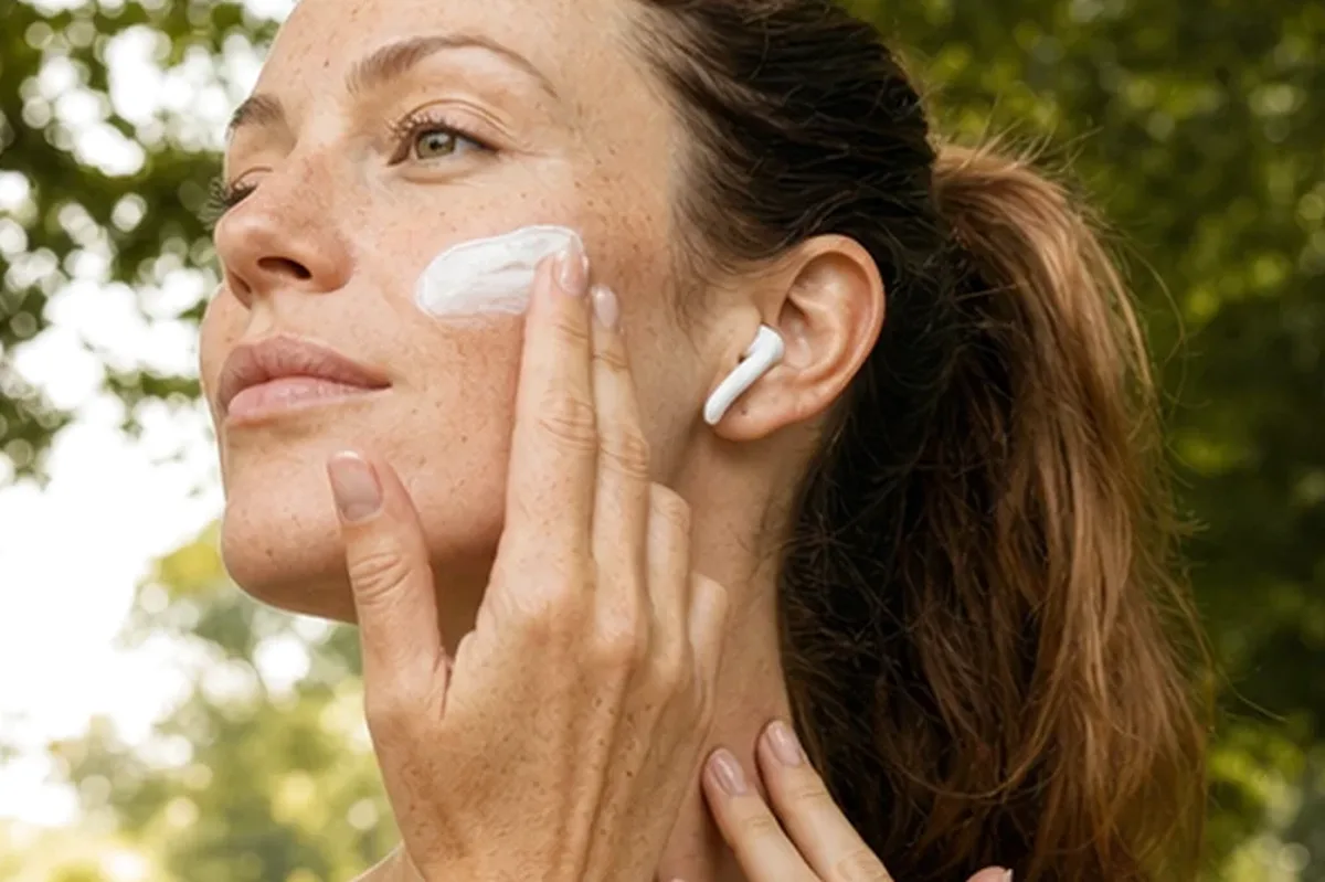 Emotionaler und authentischer Anwendungsmoment rund um Niacinamid-Serum für unreine Haut
