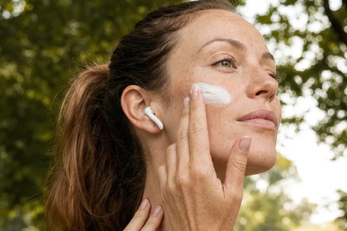 Authentischer Wohlfühlmoment passend zum Beauty-Thema Männer-Gesichtscreme für trockene Haut