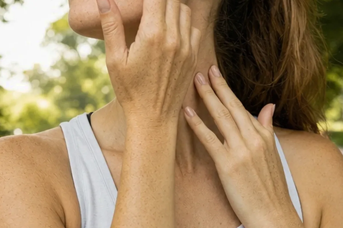 Authentischer Wohlfühlmoment passend zum Beauty-Thema Gesichtswasser bei ersten Fältchen