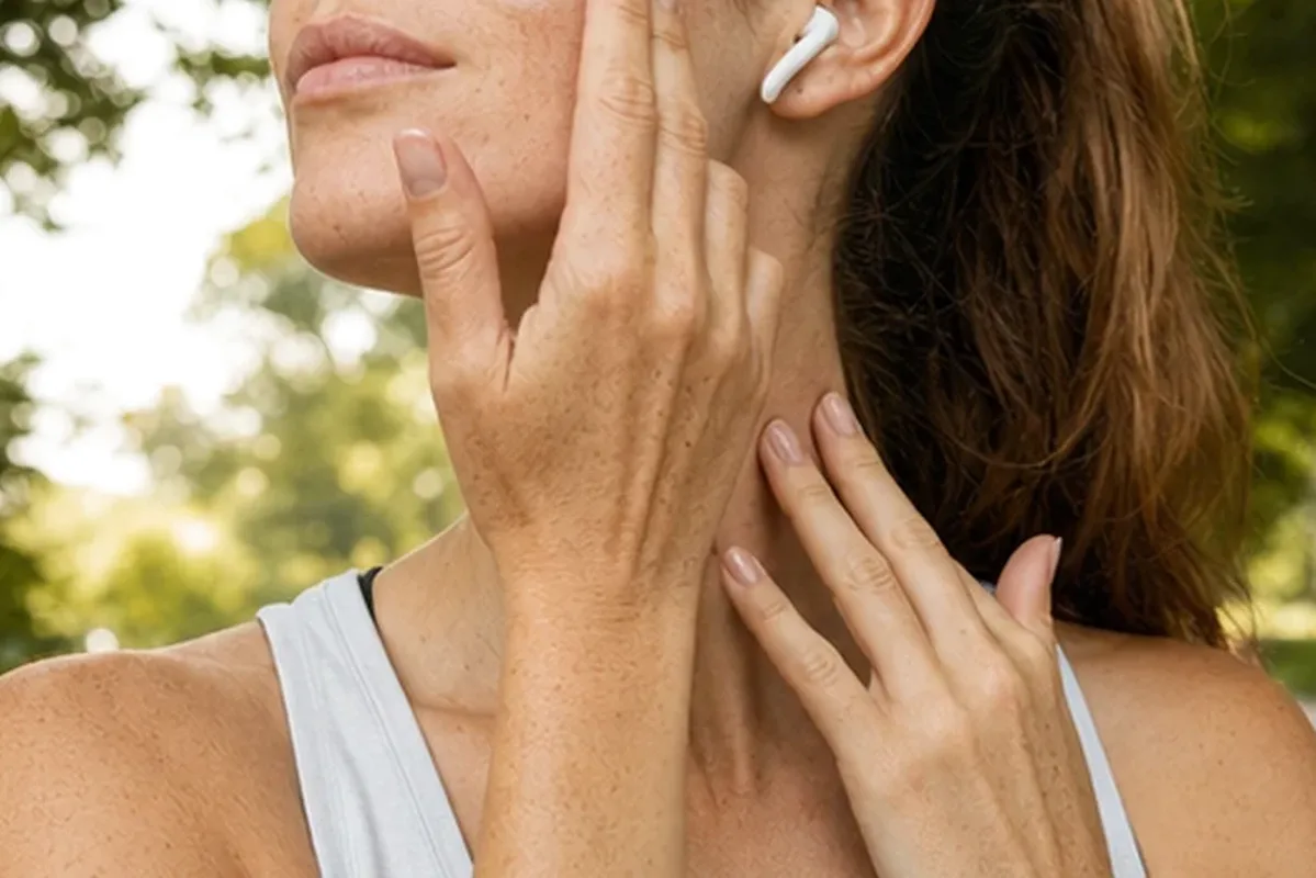 Redaktionelle Detailaufnahme zur Orientierung bei Hyaluron-Serum bei Pigmentflecken